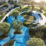 Zibo High-tech District Cultural & Sports Park, China by GVL Design Group