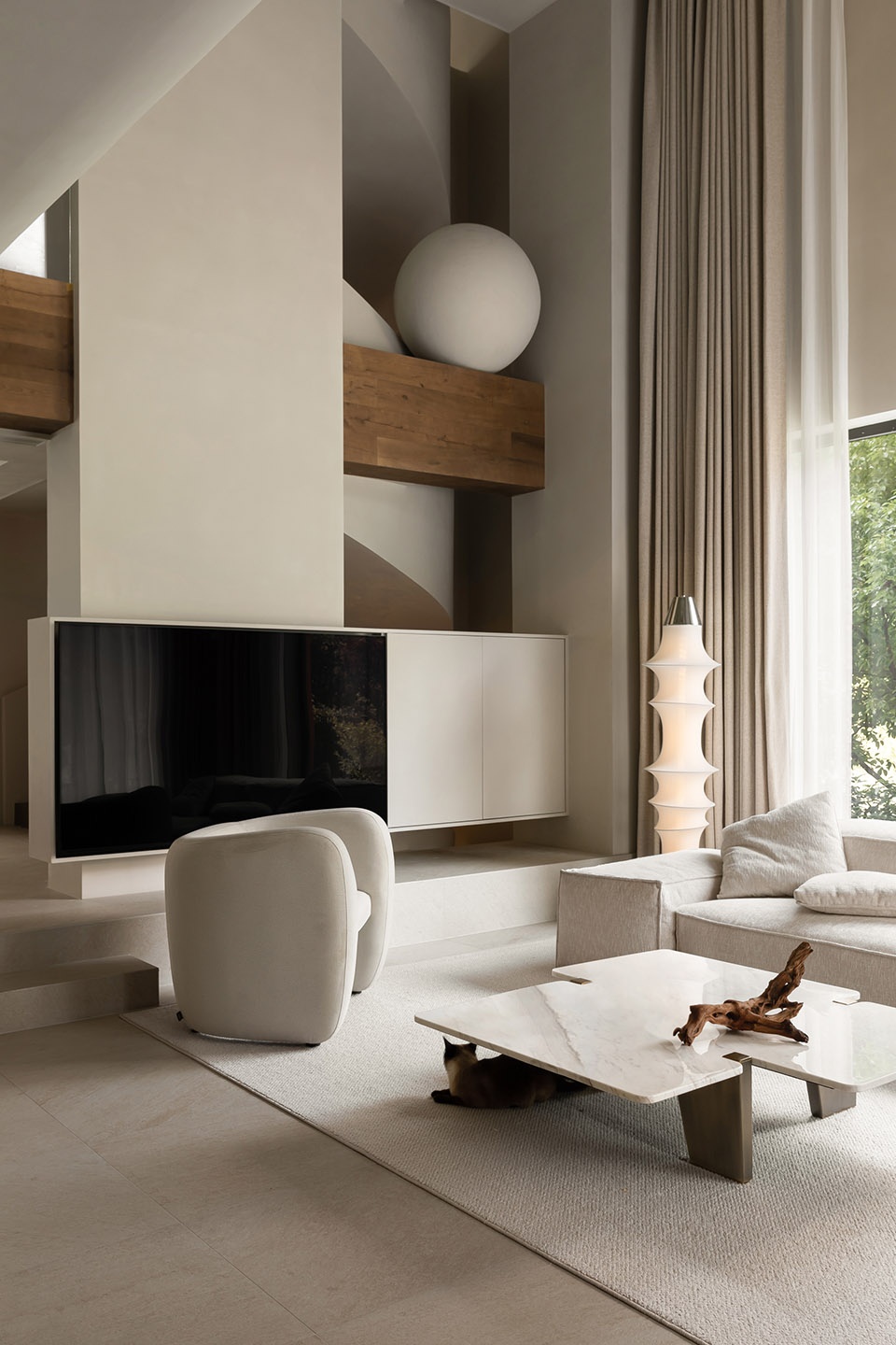 Interior design of a villa in Zhejiang by Chen You design