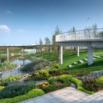 Zibo High-tech District Cultural & Sports Park, China by GVL Design Group