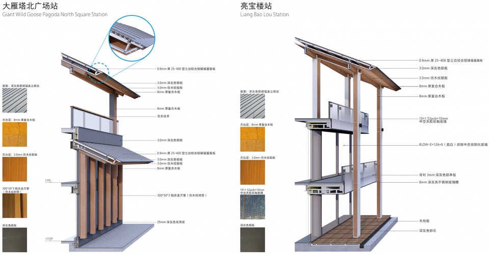 renovation of qujiang sightseeing lrt line stations by ddb architects shanghai