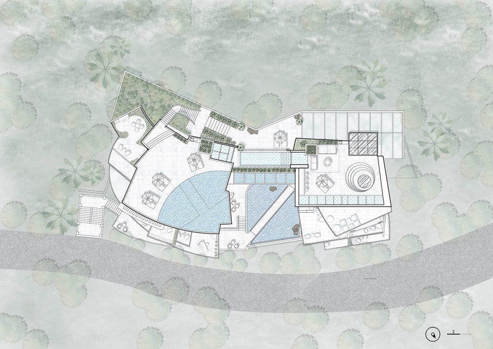 full moon dali qinglv fuyun house design by usual studio