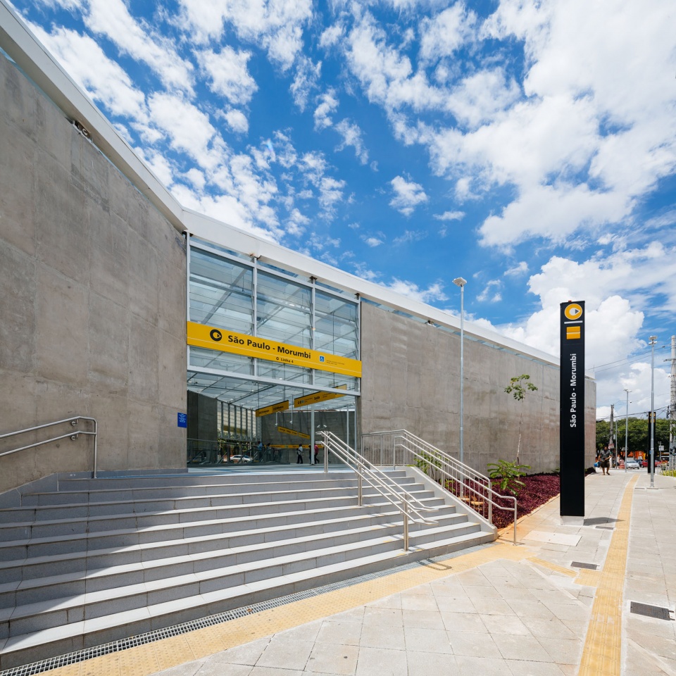 Sao Paulo Morumbi Subway Station Line 4 23 SUL