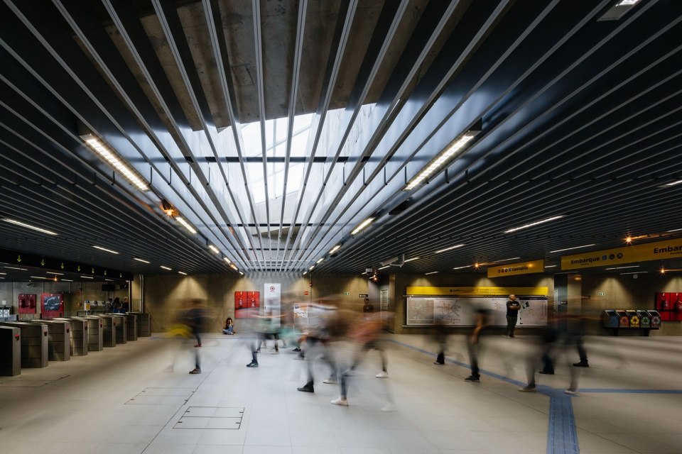 Sao Paulo Morumbi Subway Station Line 4 23 SUL