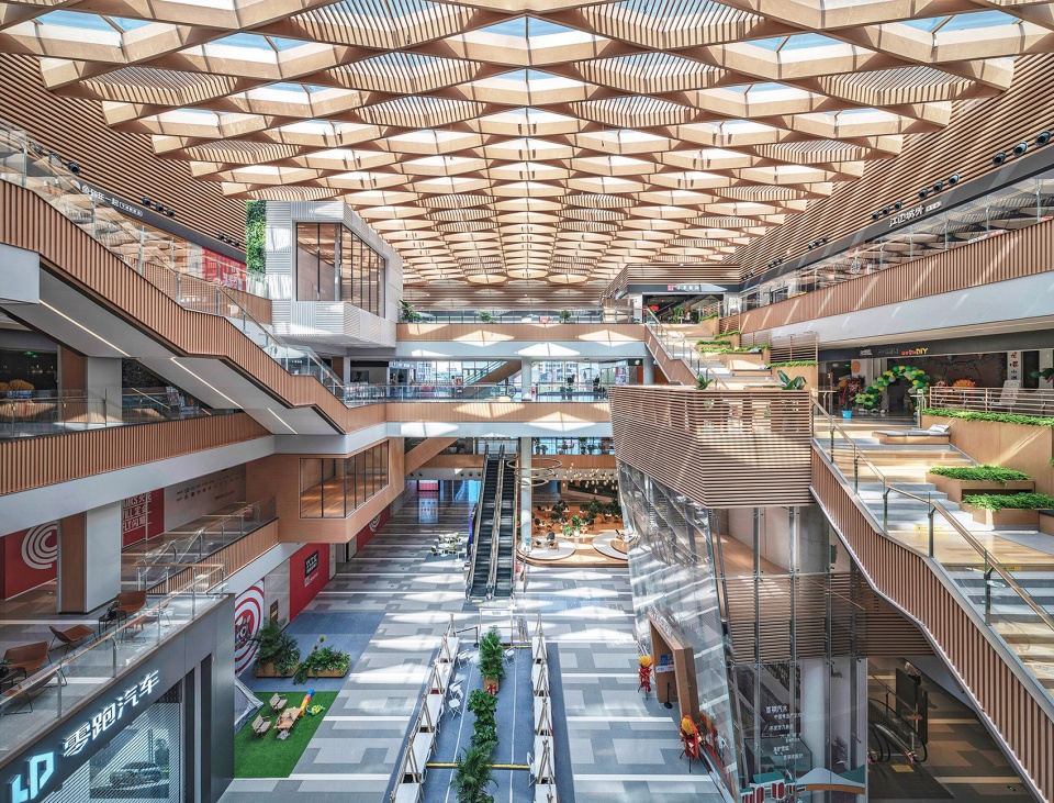 interior design changan mills shopping plaza by hongshi design