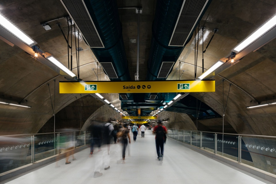 Sao Paulo Morumbi Subway Station Line 4 23 SUL