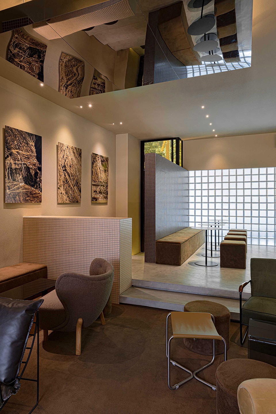 retro inspired cocktail lounge bar in shanghai by mass