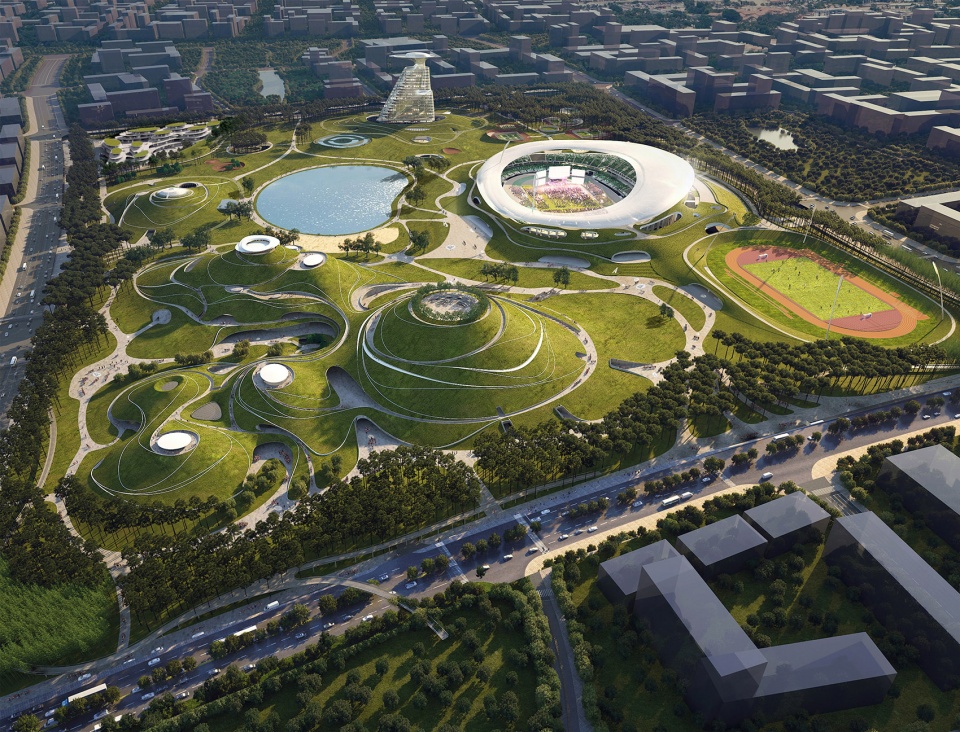 quzhou sports campus by mad