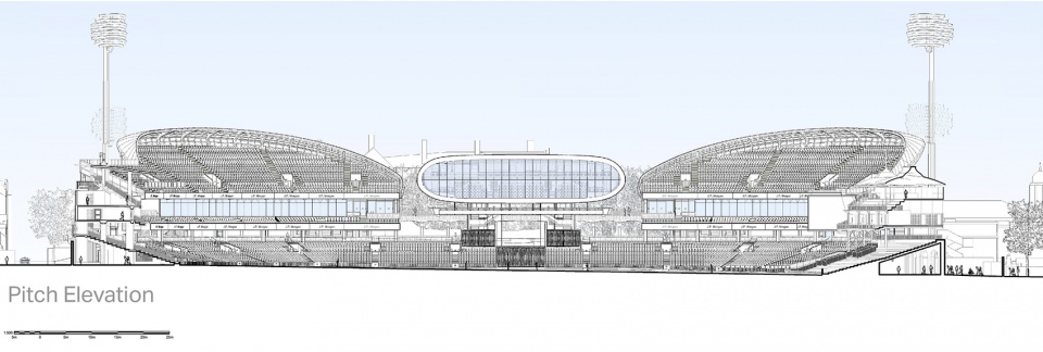 Compton Edrich Stands Lord s Cricket Ground London by Wilkinson Eyre Architects