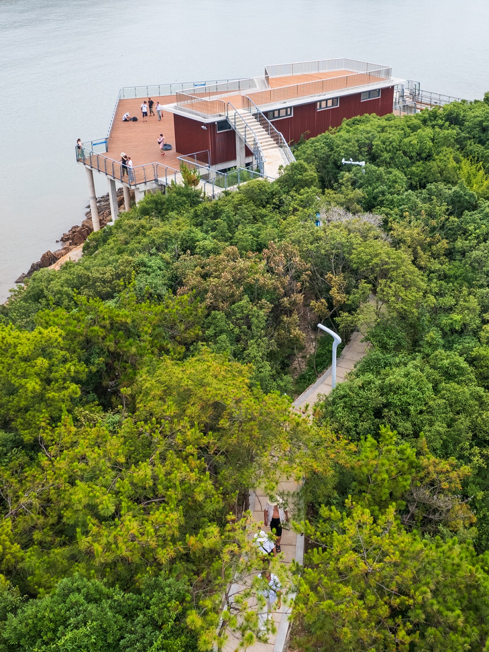 ningbo songlan mountain resort glass walkway by shanghai chidi studio