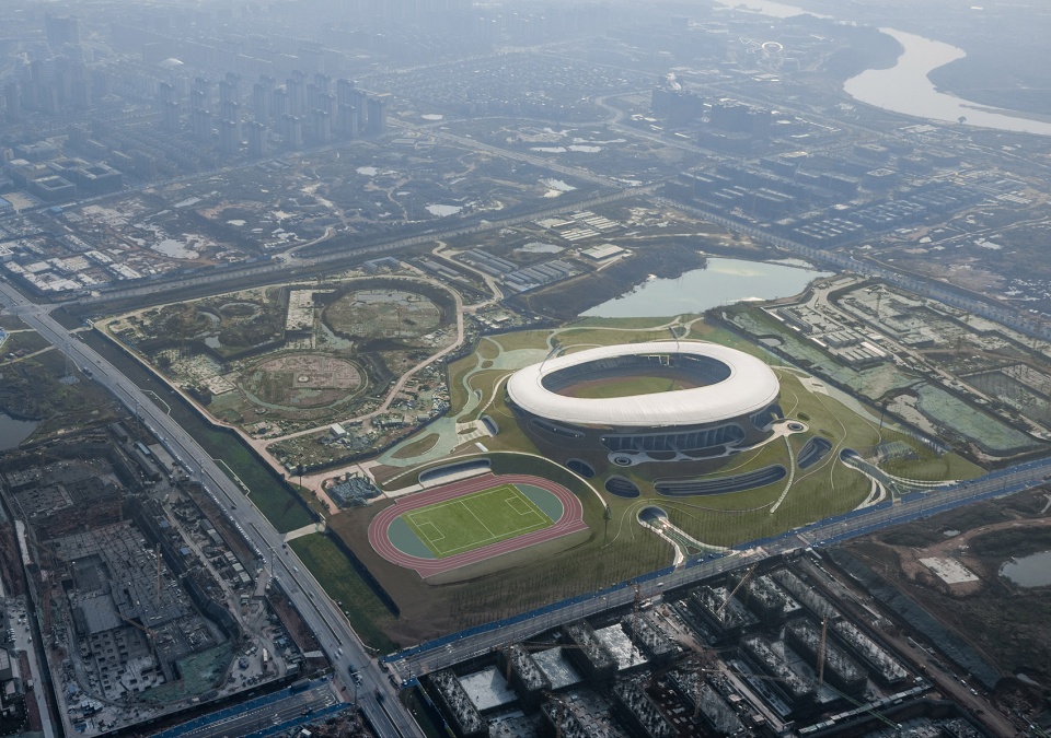quzhou sports campus by mad