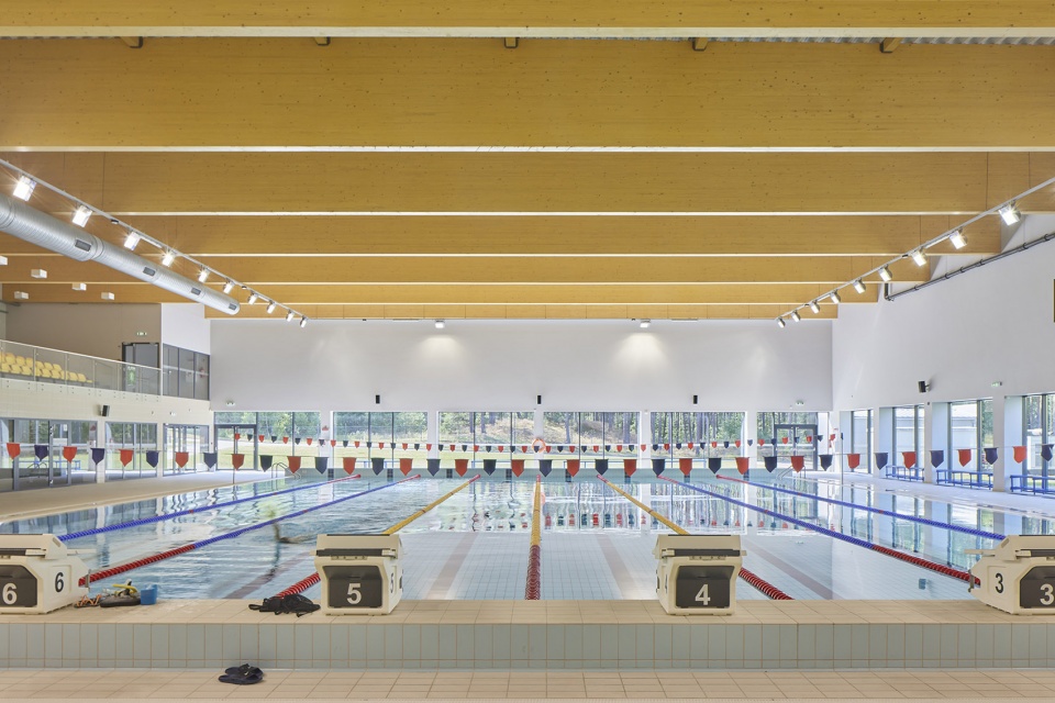 Sportsmen training center in Druskininkai Architekturos linija