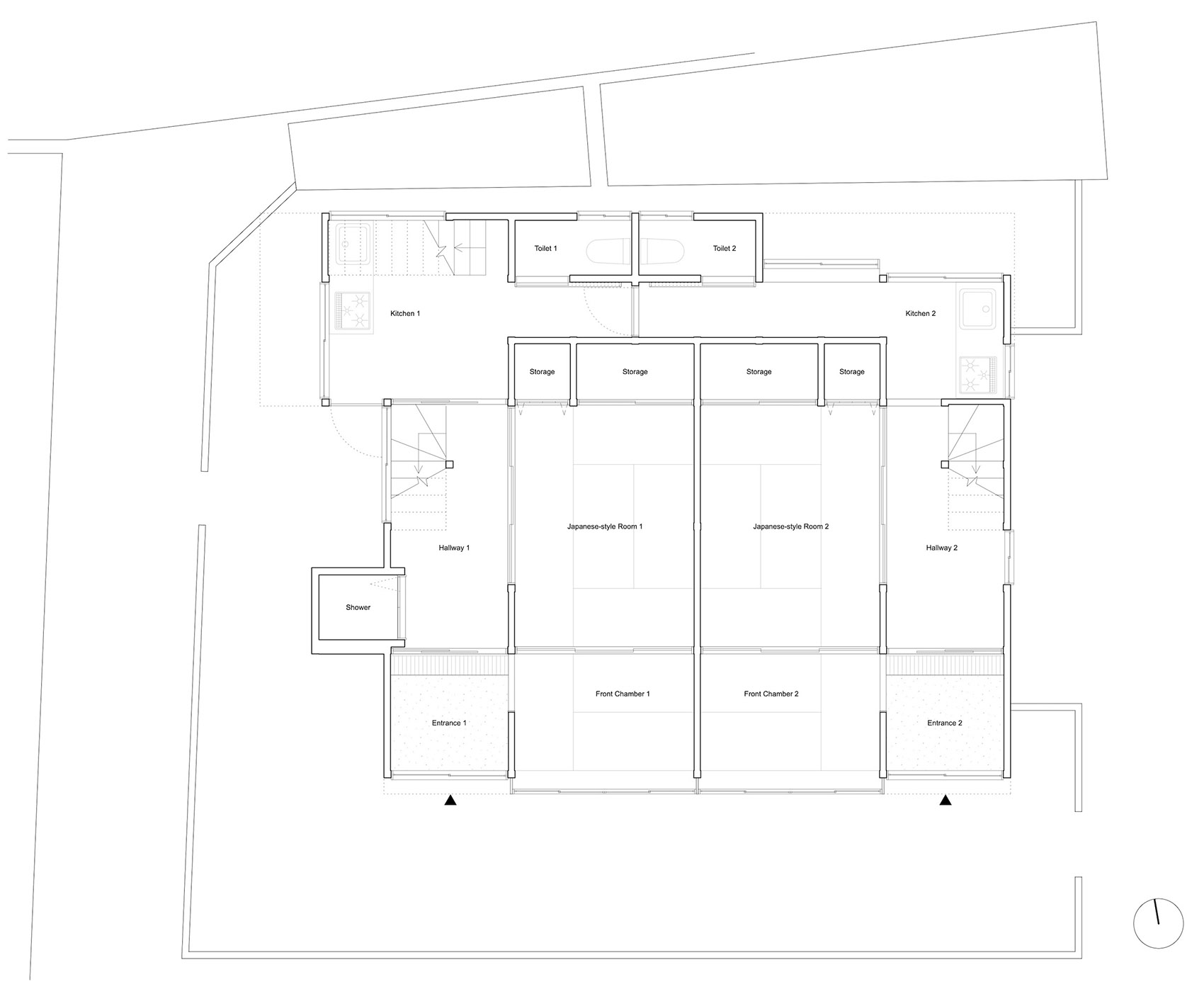 hakuraku house japan by roovice