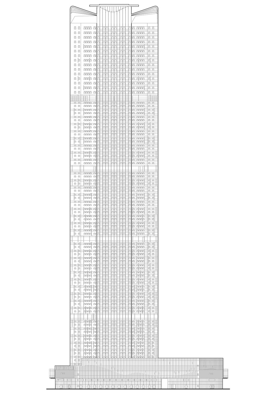 Zhuhai Hengqin Fang Da Cheng Tower by AUBE