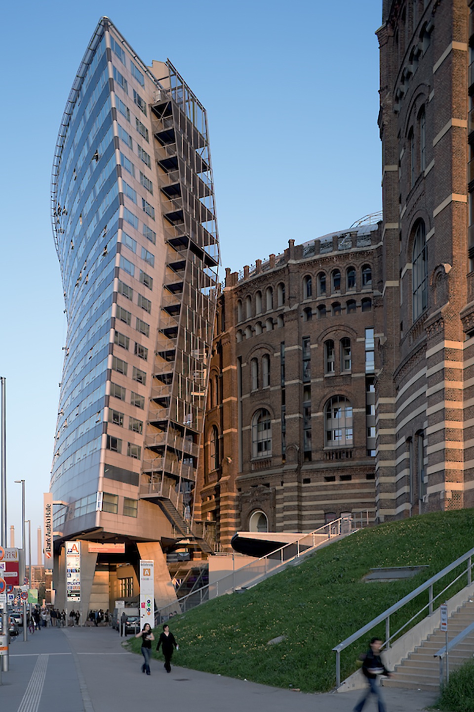 Apartment Building Gasometer B Vienna Austria by COOP HIMMELB L AU
