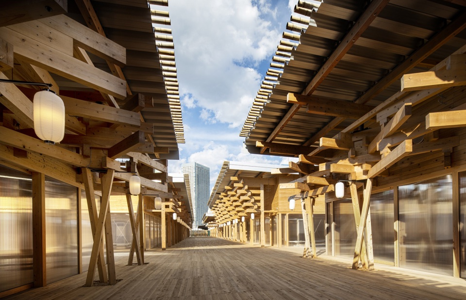athletes village plaza by nikken sekkei ltd