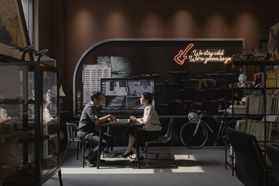 Interior design for the new office building of antao headquarters antao