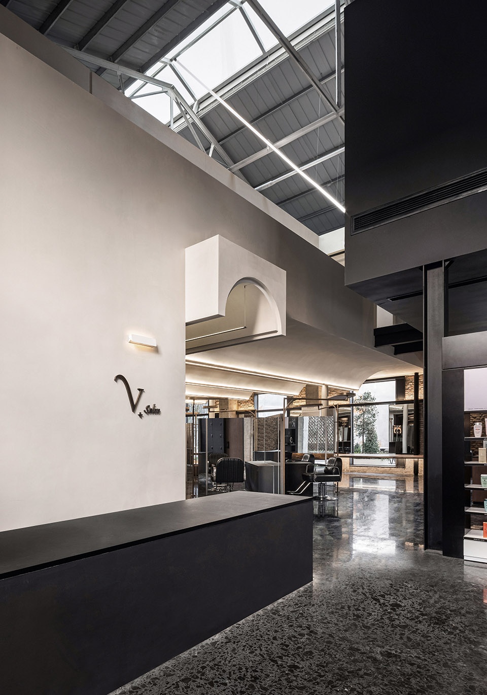 v salon renovation design china by fanaf