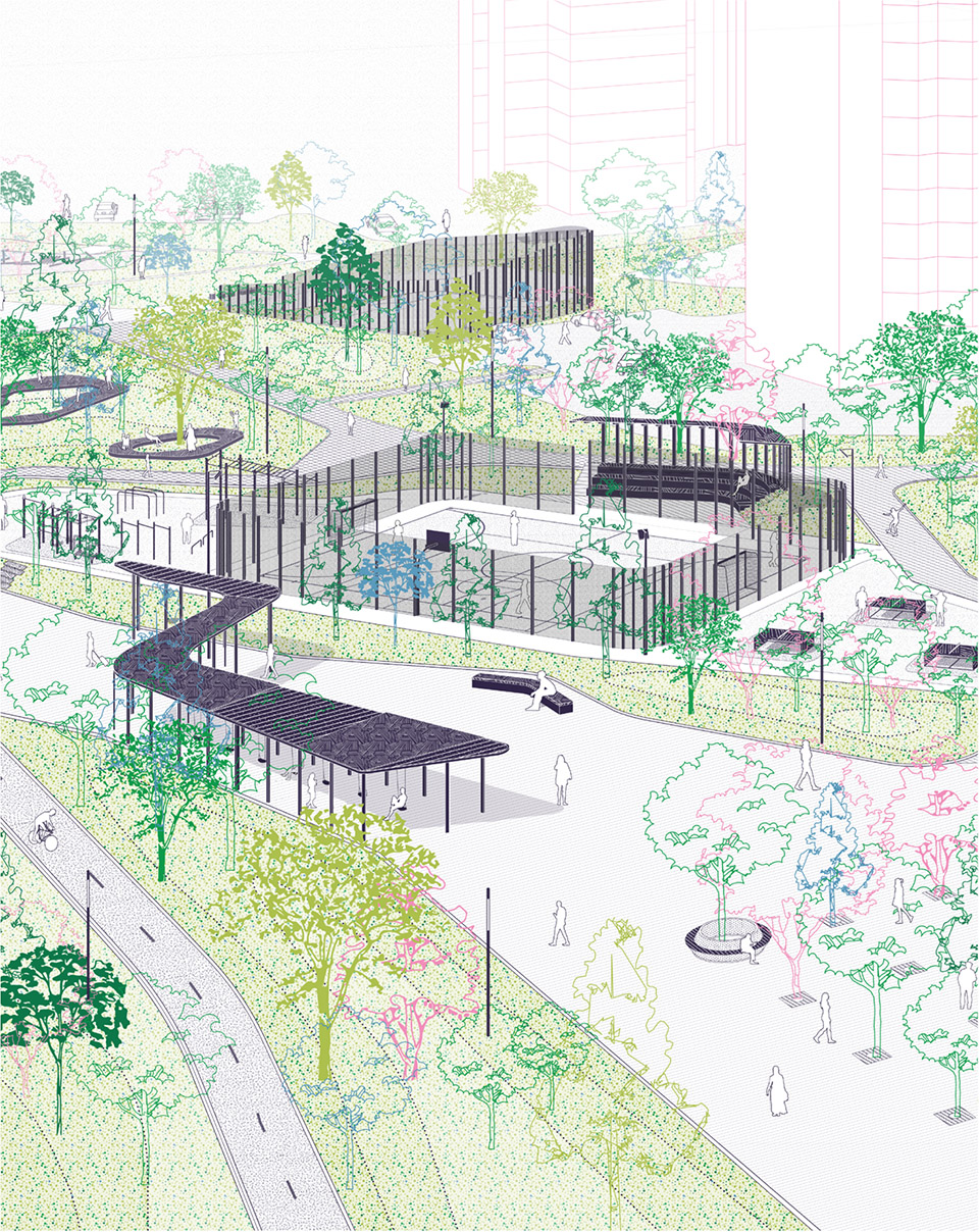 Poyma Embankment Park Basis architectural bureau
