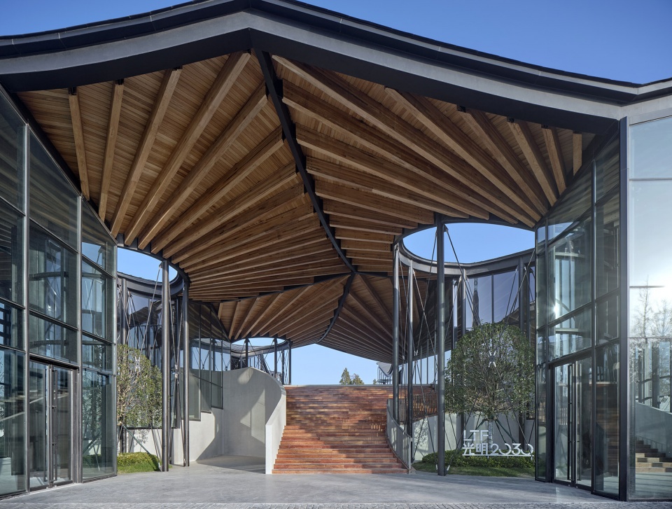 guangming dongtanyuan ltf2030 exhibition center by original design studio tjad