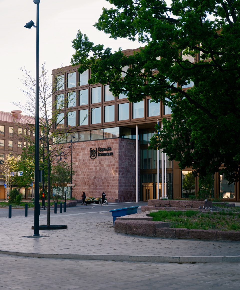 transformation of uppsala town hall by henning larsen