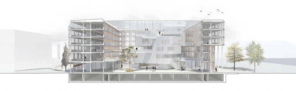 transformation of uppsala town hall by henning larsen