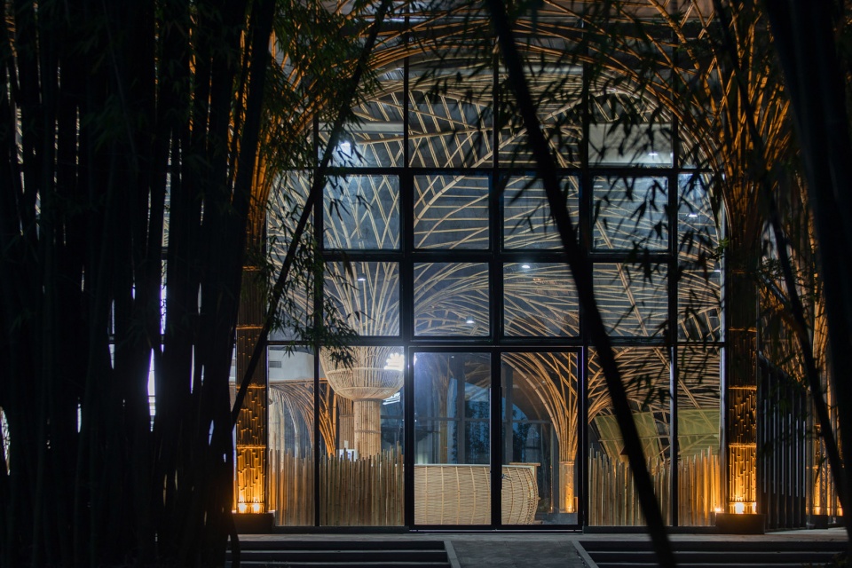 qionglai bamboo pavilion by uno architects lin rong studio