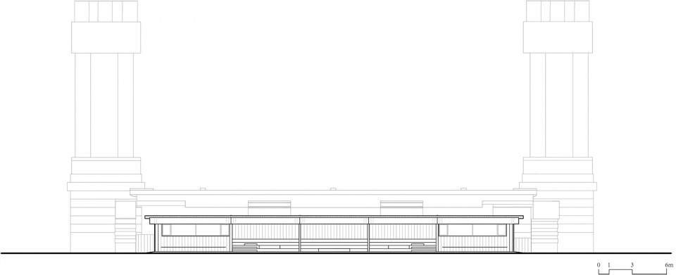 service station under wuning road bridge suzhou creek by atelier z