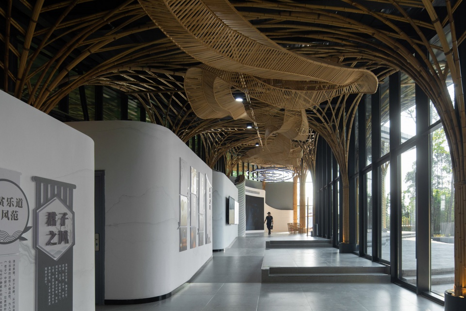 qionglai bamboo pavilion by uno architects lin rong studio