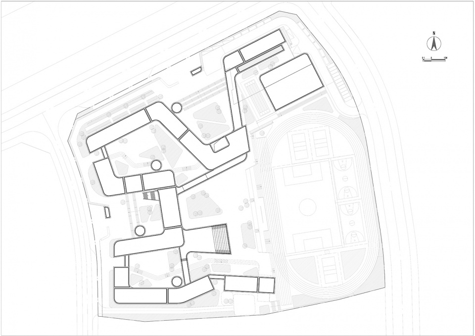 huiyang no 7 secondary school and affiliated primary school by multiarch