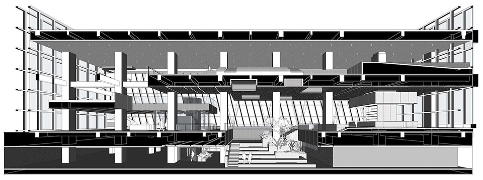 Public Space of Goertek Global R and D Headquarters MAT Office