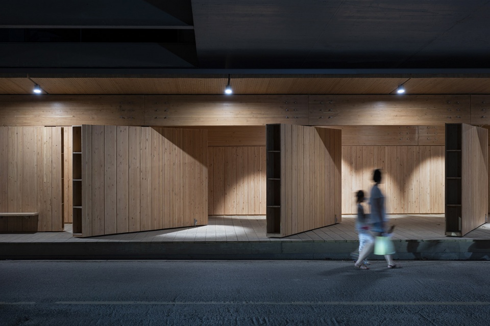 service station under wuning road bridge suzhou creek by atelier z