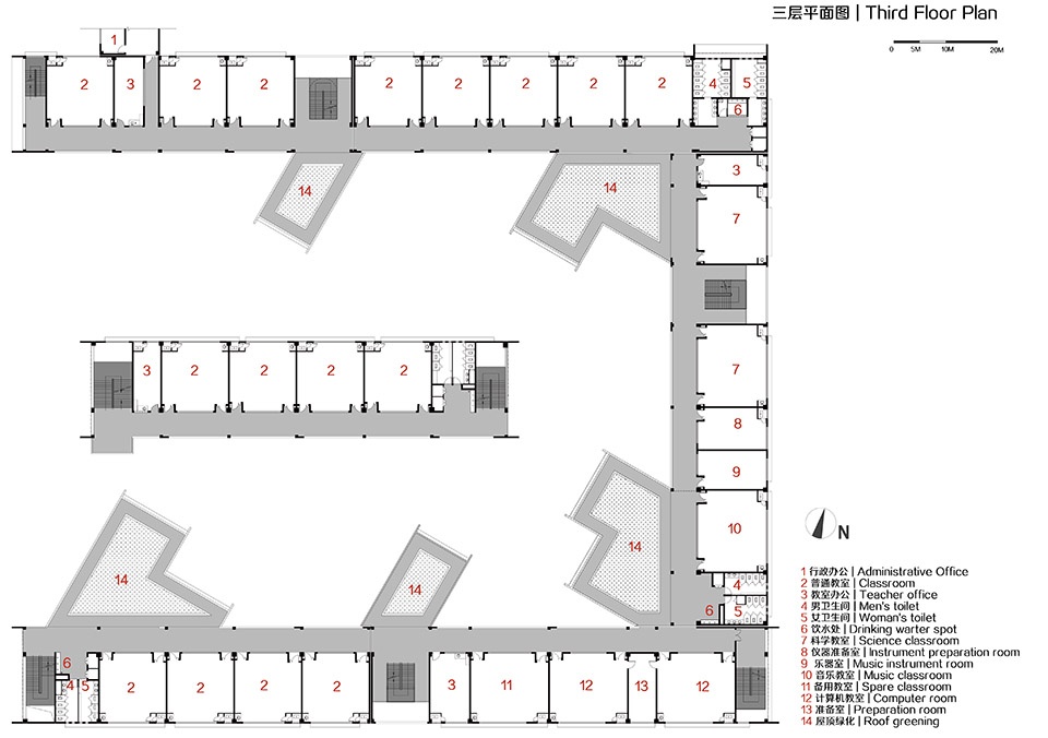 Quzhou Xinhua No 2 Primary School China by LYCS Architecture