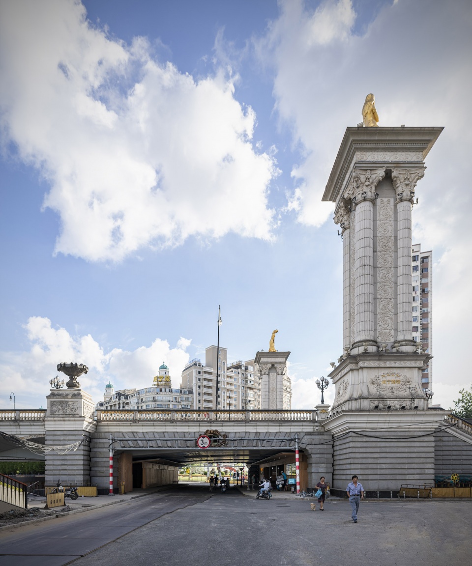 service station under wuning road bridge suzhou creek by atelier z