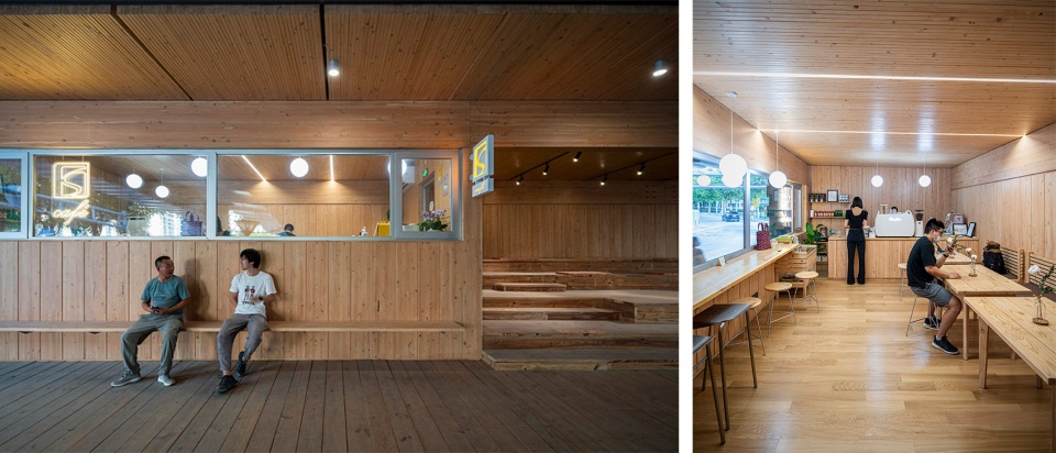 service station under wuning road bridge suzhou creek by atelier z