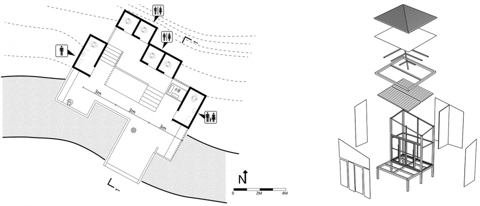 creek restroom by atelier scale