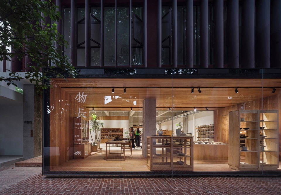 nanjing wood ink exhibition hall by fanaf
