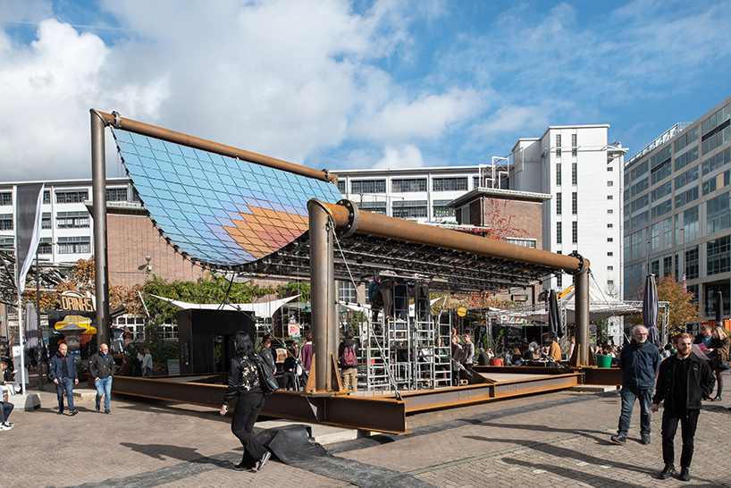 solar pavillion of dutch design week by v8 architects marjan van aubel studio