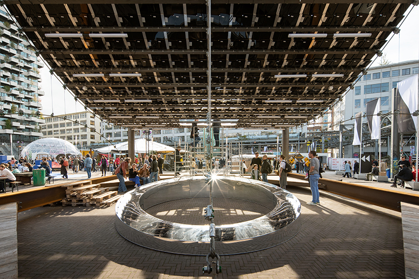 solar pavillion of dutch design week by v8 architects marjan van aubel studio