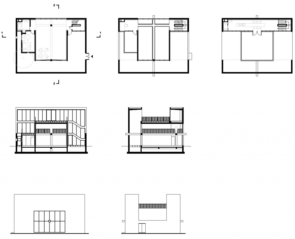 four studio houses by fcjz