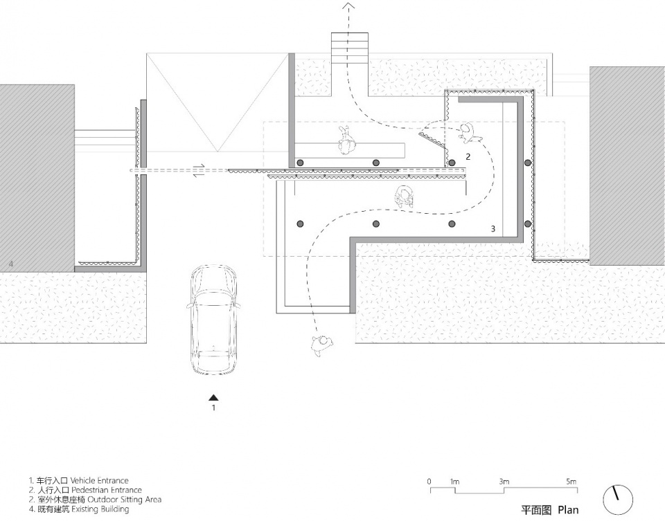 entrance design of rural training center in niujiaochong village by fu yingbin studio