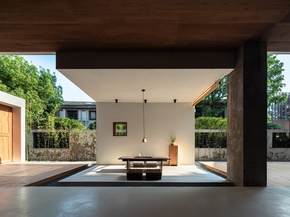 nanjing wood ink exhibition hall by fanaf