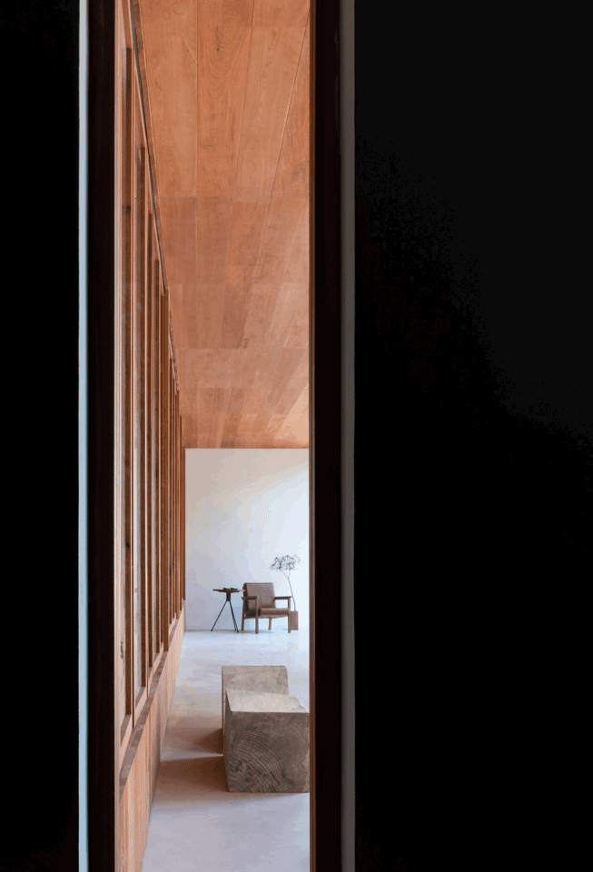 nanjing wood ink exhibition hall by fanaf