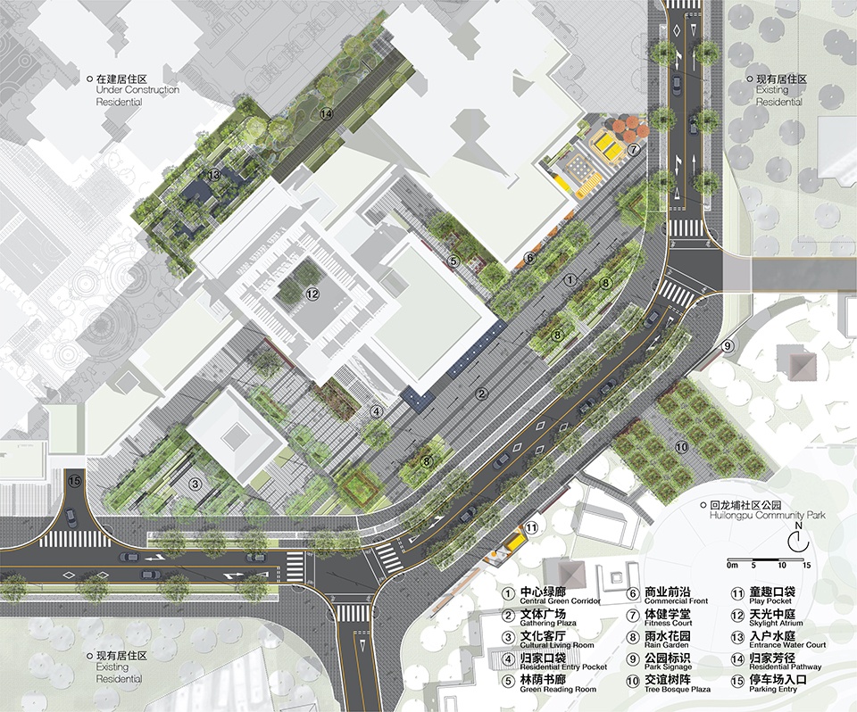 Huilongpu Community Center New Open Space China by PLAT Studio