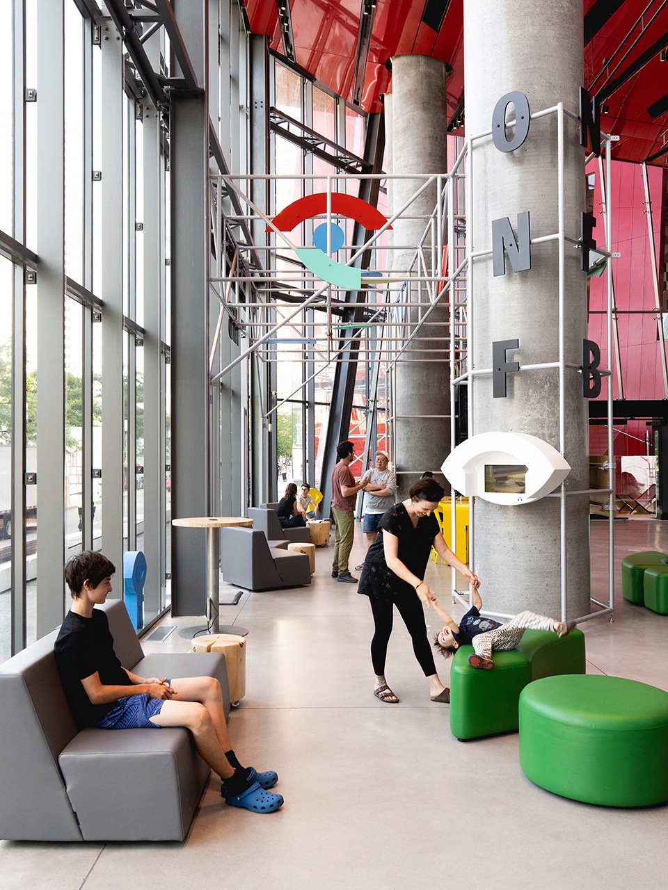 Design of the NFB new reception area by Taktik design