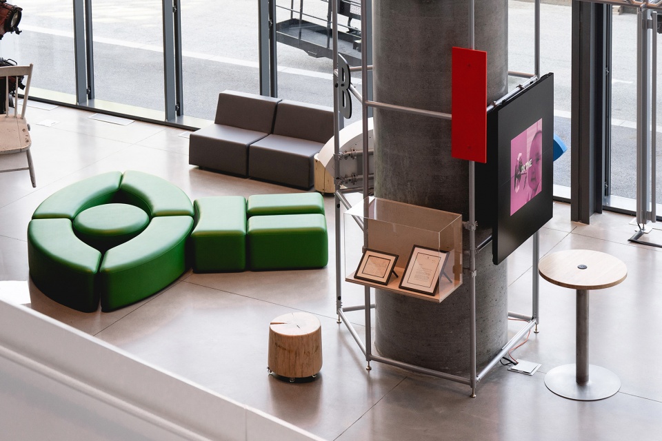 Design of the NFB new reception area by Taktik design