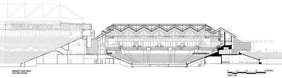 Margaret Court Arena by POPULOUS