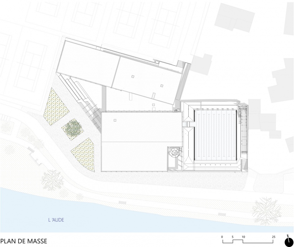 paicherou aquatic centre by taillandier architectes associes