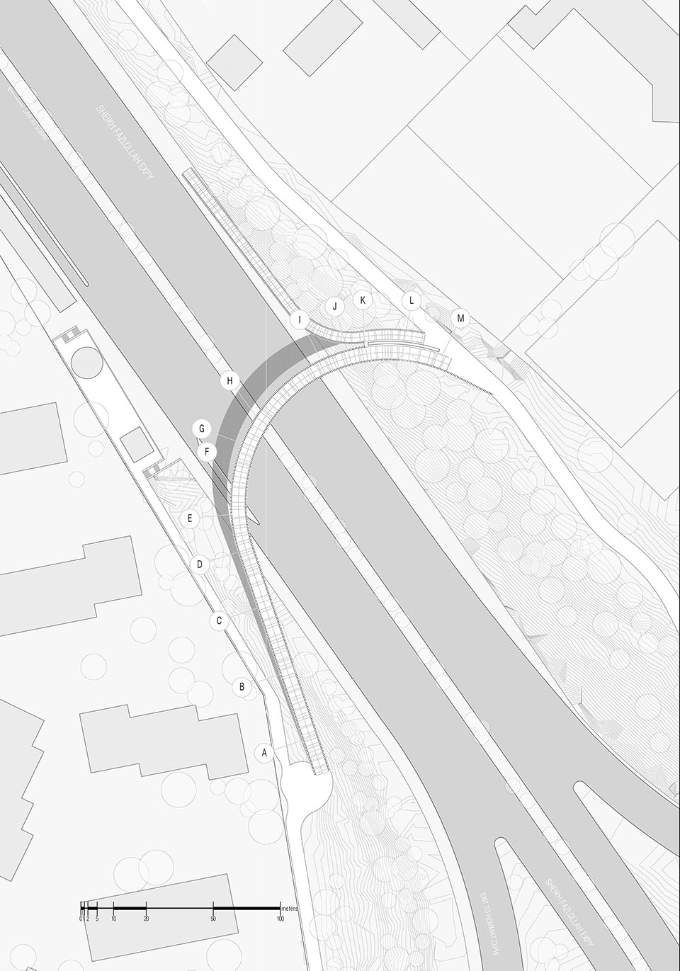 Tandorosti Bridge site plan