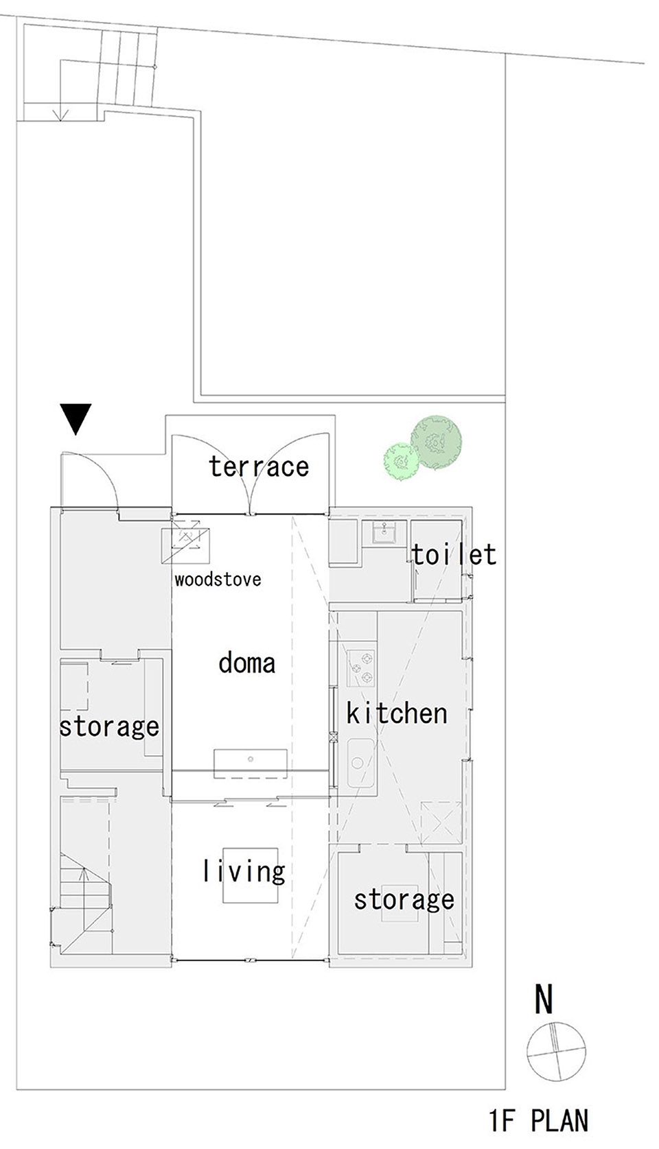 split house by shinsuke fujii architects