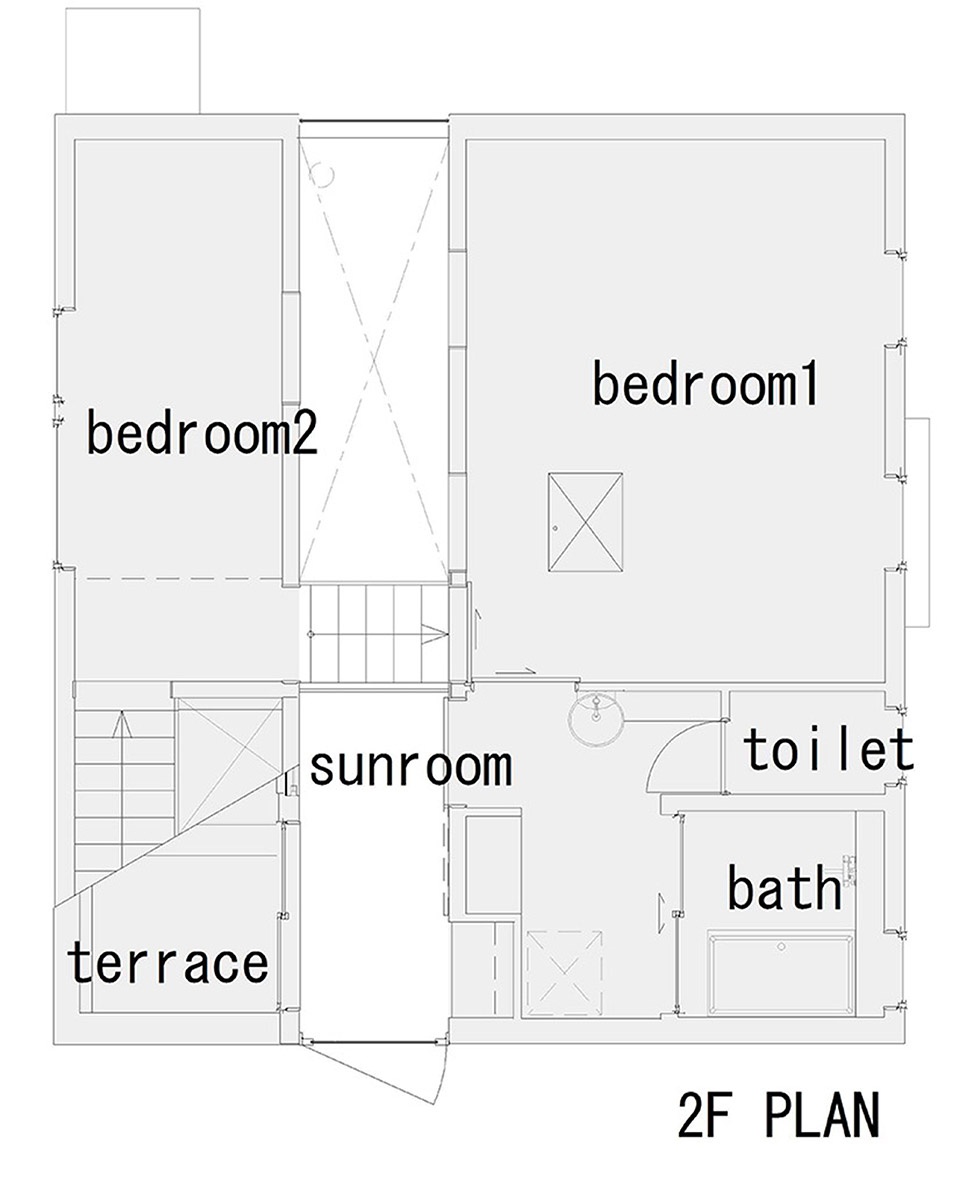 split house by shinsuke fujii architects